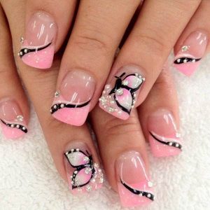 butterfly nail arts
