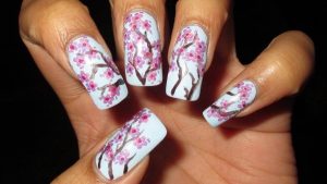 cherry blossom nail art design collection