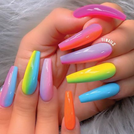 Rainbow Nail Designs For This Rainy Season - Rainbow Nails
