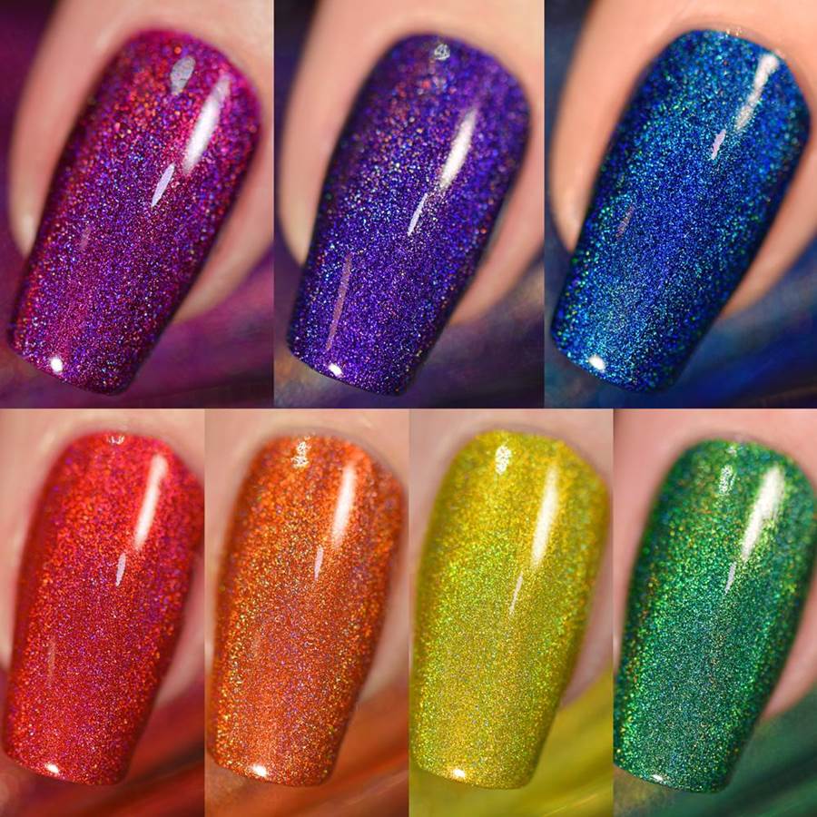 hola taco rainbow nail polish new collection