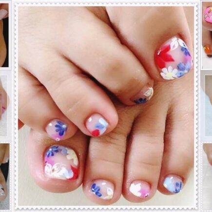Flower Toe Nail Designs - Beautiful Flower Toe Nails Ideas
