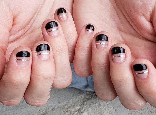 2. Simple Black Nail Art for Short Nails - wide 10