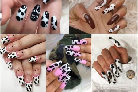 cow print nails.Fancynailart.com