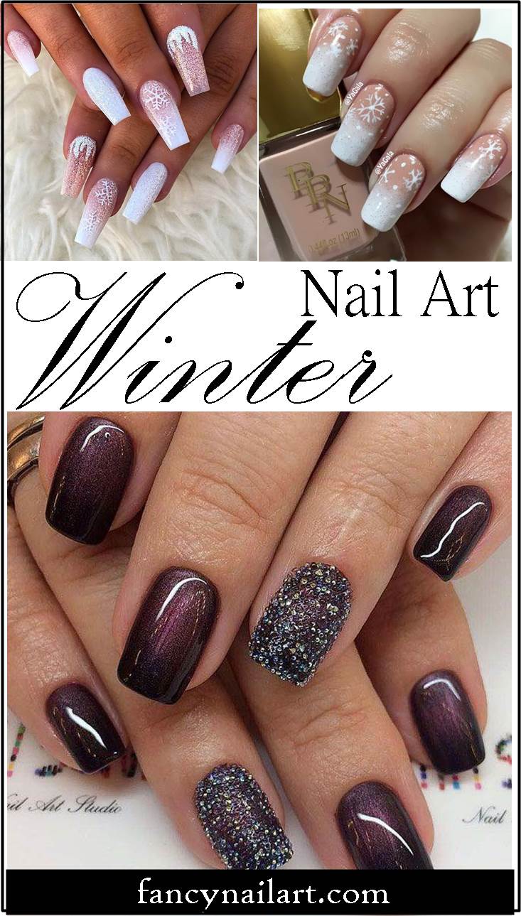 winter nail art design fancynailart.com