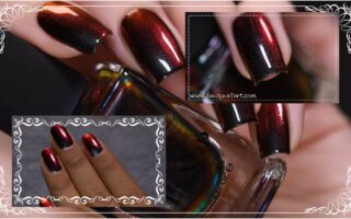 ILNP Eclipse Black to Red Ultra Chrome Nail Polish Review, Shades