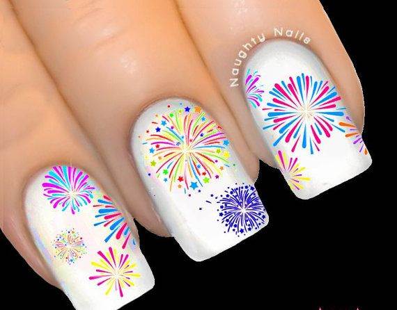 Fireworks NEW YEAR Party Nail