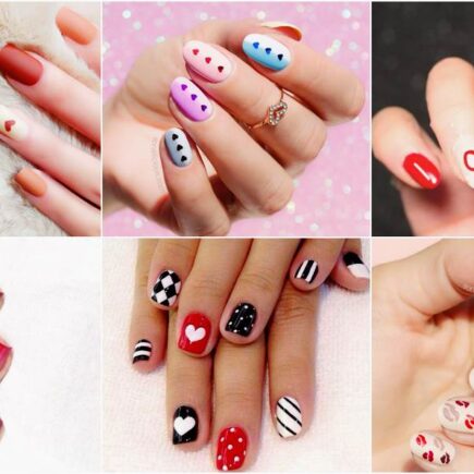 Easy And Simple Valentine's Day Nail Art design Ideas For Short Nails