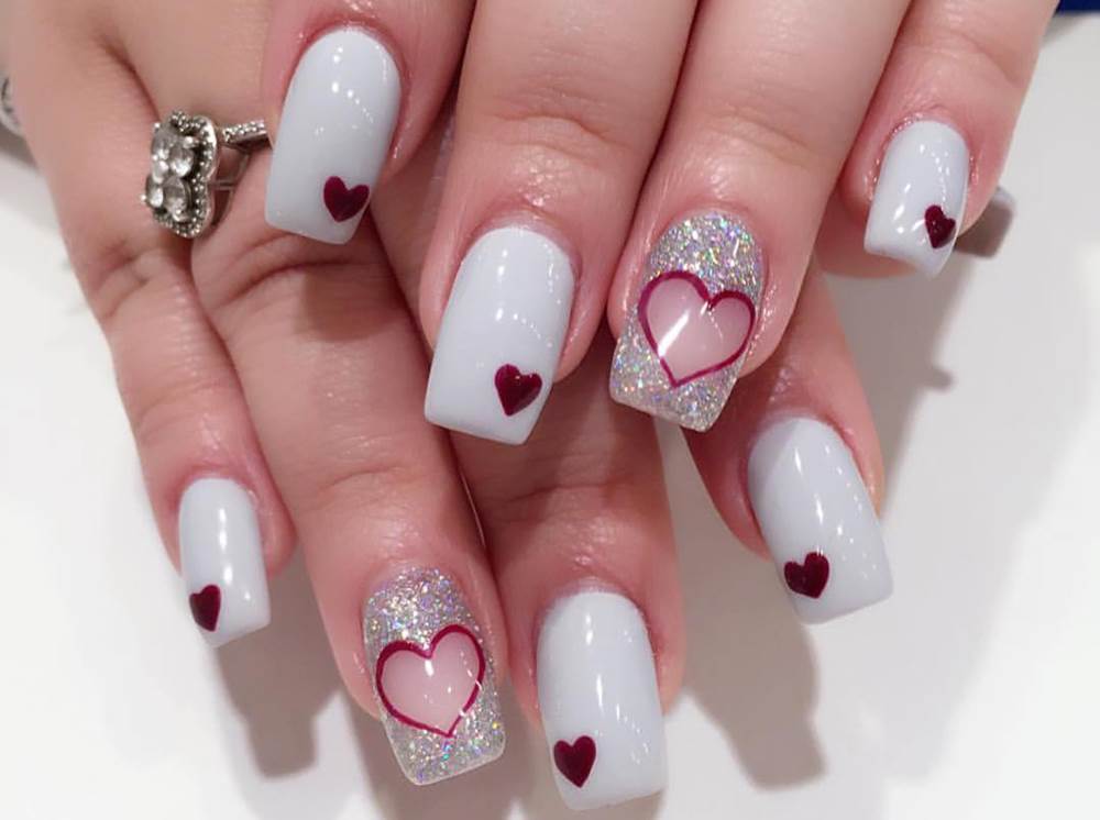 Pretty-Valentine-heart-Nail-Design-fancynailart