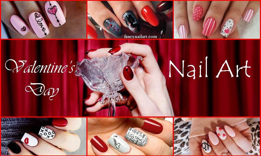 Valentine's Day Nail Art Ideas and Designs Pictures for 2021 - Couple Nails