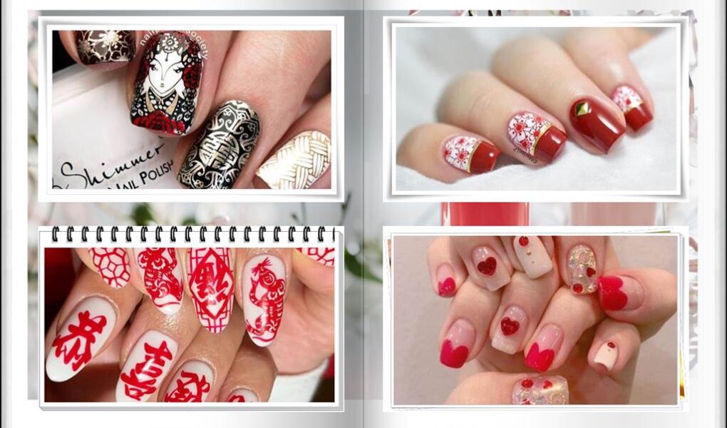 Chinese New Year Nail Art Design ideas - Lunar New Year nail Art 2021