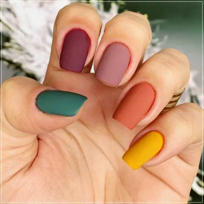 colorfull nails 2021 design