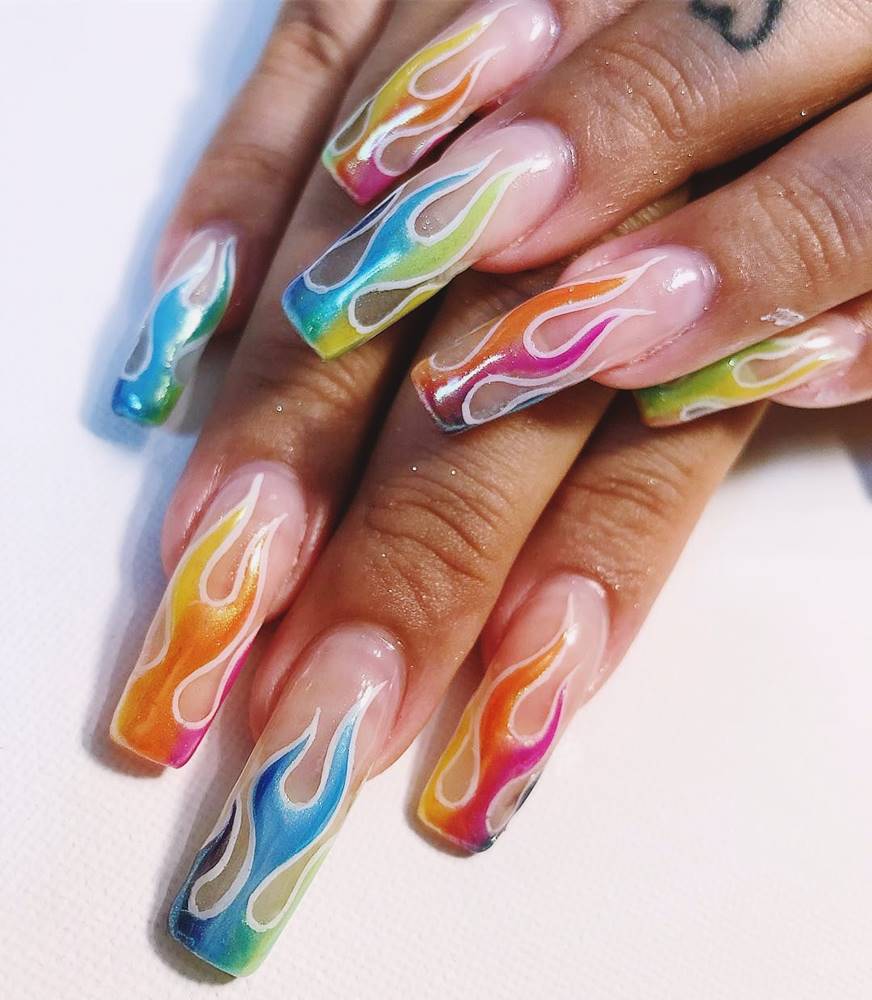 acrylic nails pride