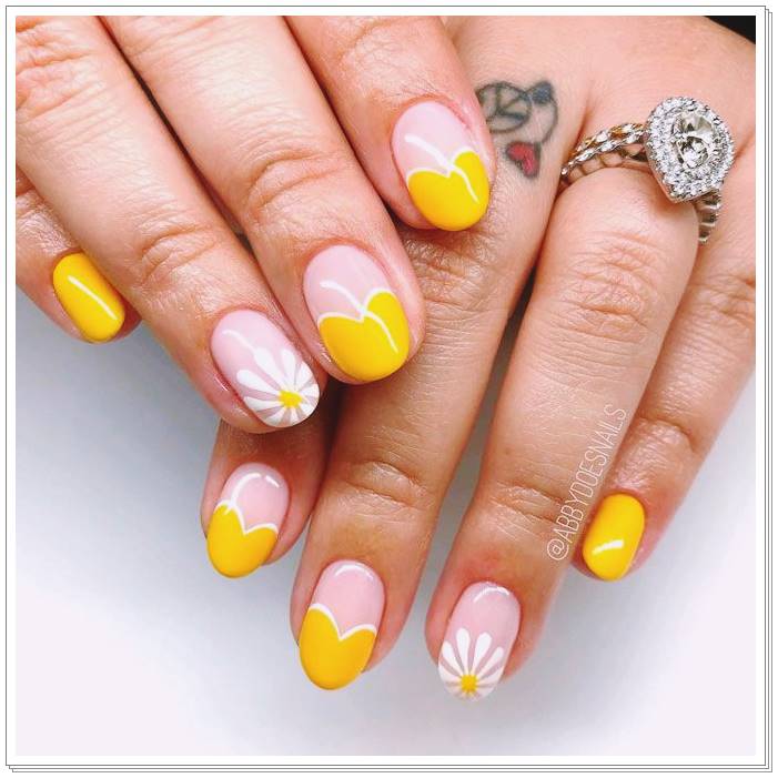 flower-nail-designs-yellow-nails-2022