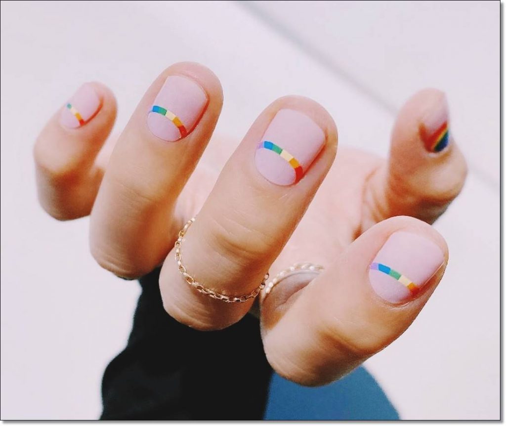 pride nails cute small nails
