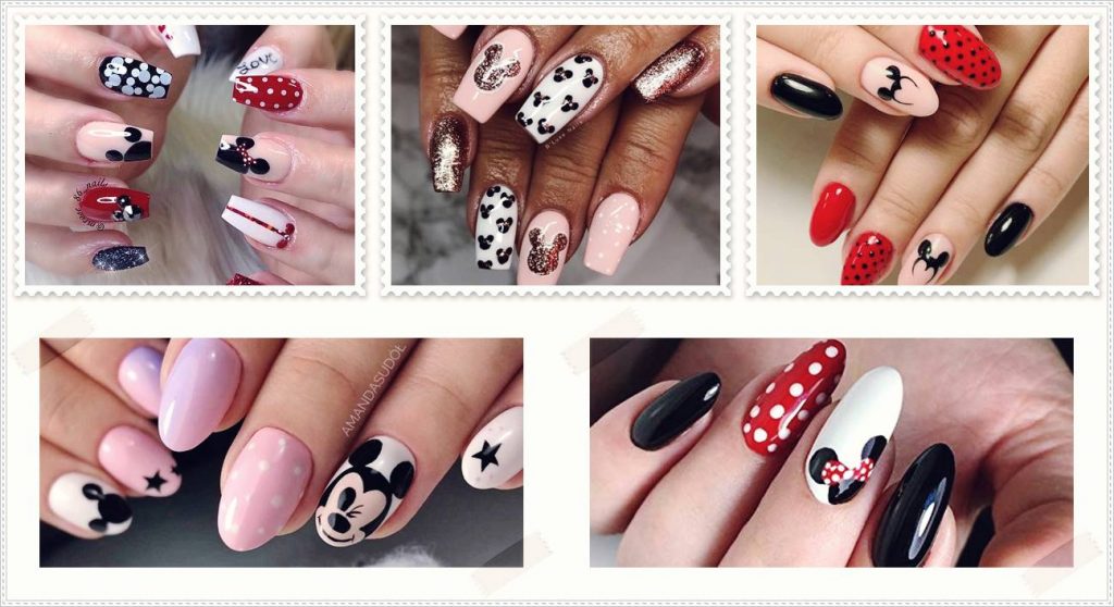 Mickey Mouse Nails Art Design & Ideas Pictures 