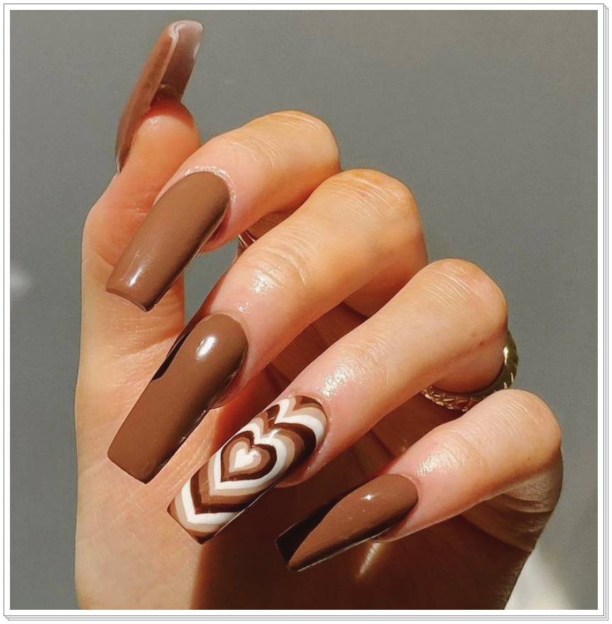 brown nails fancynailart.com