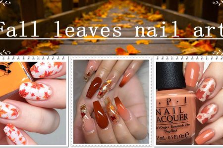 Fall Leaves Nail Art Designs & Ideas Images