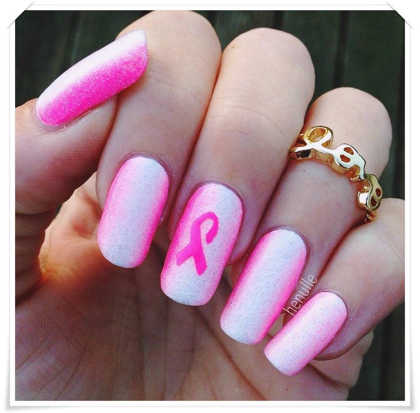 breast cancer nail arts ideas
