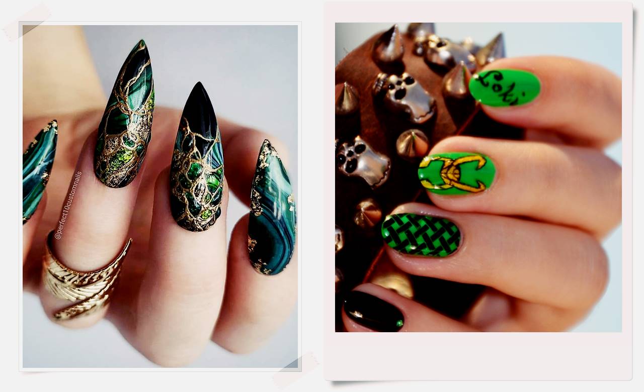 1. "Loki-inspired nail art for toes" - wide 6