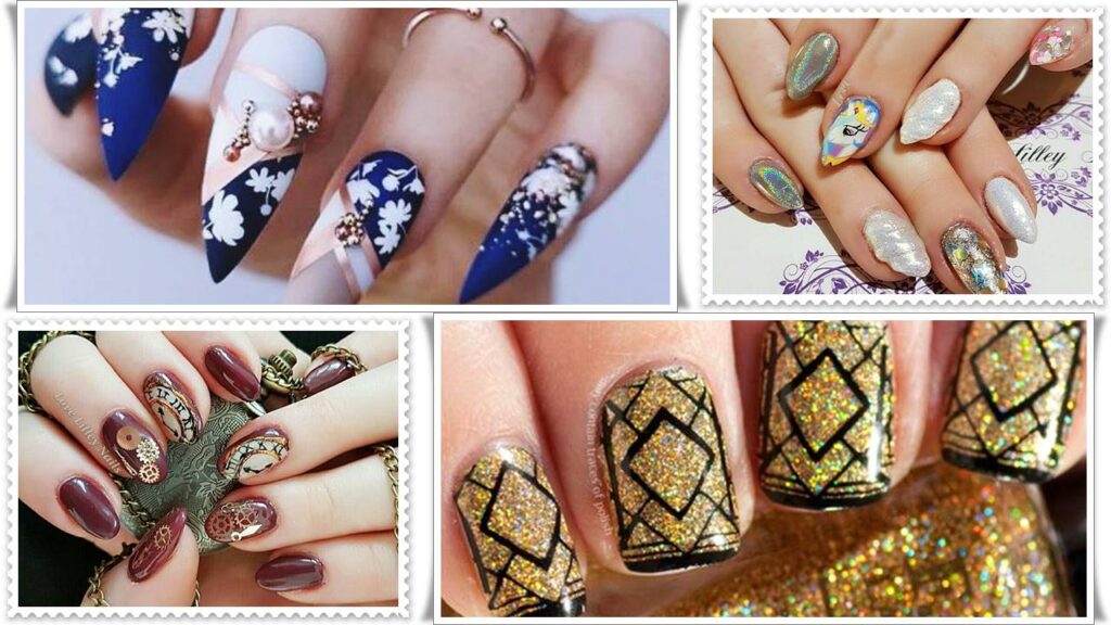 New Year Eve Nails Art Designs & Ideas Pictures
