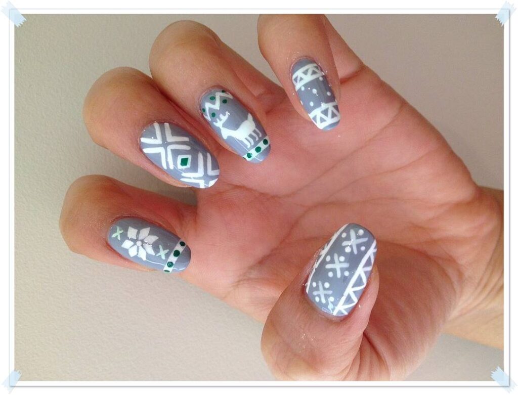 christmas nail arts pictures