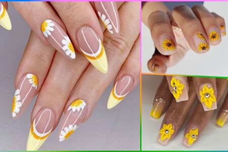 Sunflower Nail Art Design Ideas Pictures - Sunflower Nails For Summer