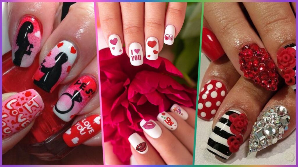 Valentine day Nail Art Design & Ideas Pictures 2022 - 14 February Nails 