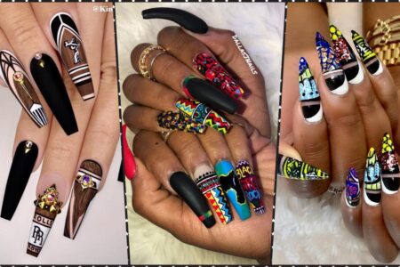 Black History Month Nail Art Designs Pictures