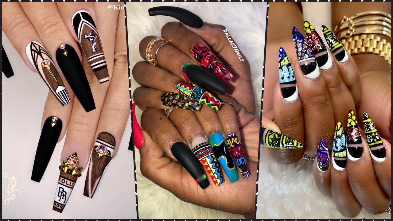 1. "Black History Month Nail Art Designs" - wide 2