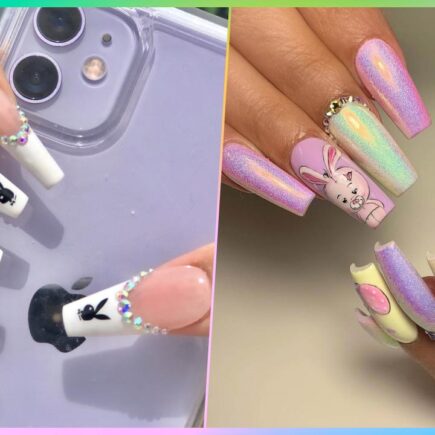 Coffin Easter Nail art Designs & ideas Pictures