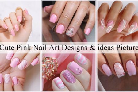 15 Cute Pink Nail Art Designs & ideas Pictures Gallery featured Fancynailart