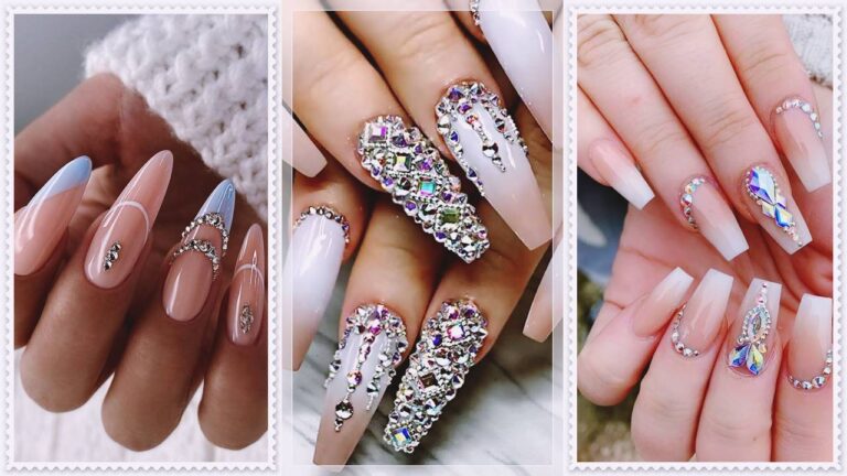 Rhinestone Nails Designs & Ideas Pictures - Fancy Nail Art