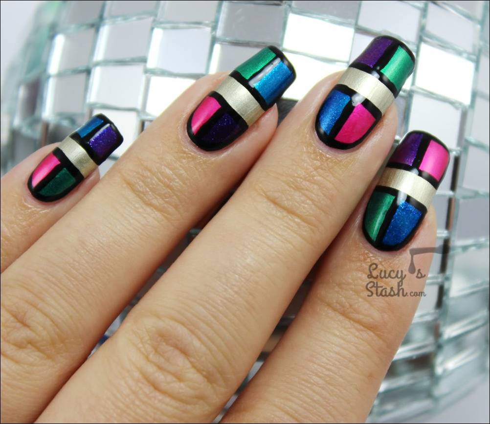 nail art diffrent nail polish design fancynailart.com
