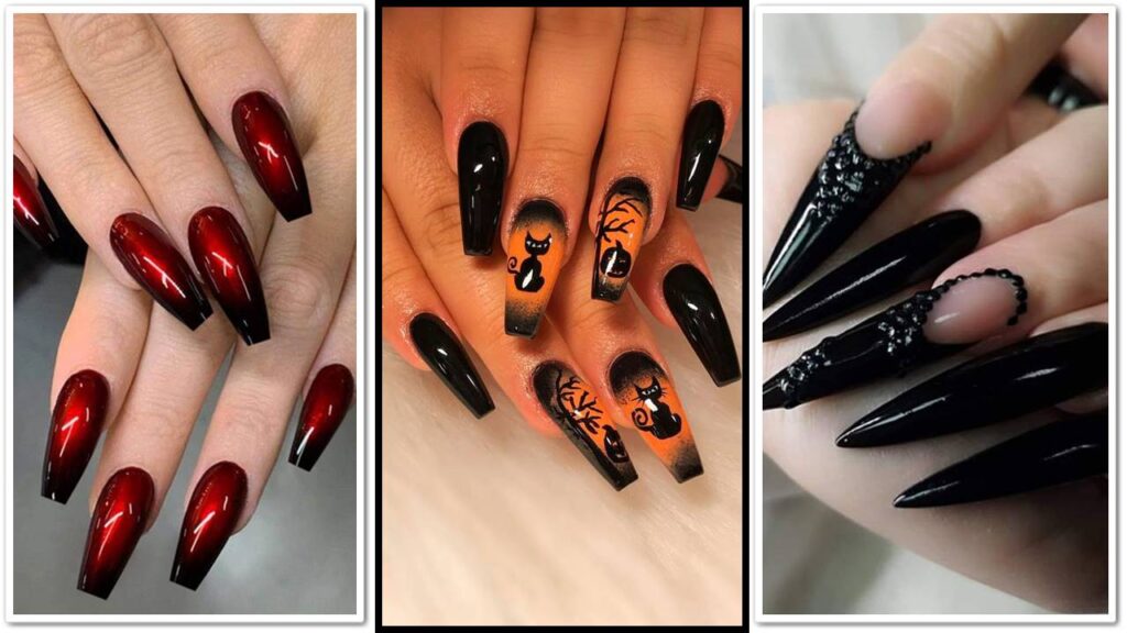 Coffin Halloween Nail Art Designs & Ideas Images for 2022 