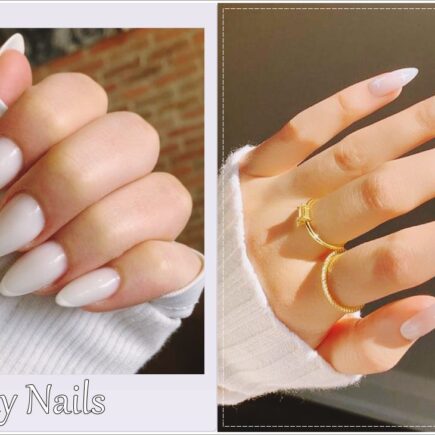 Milky White Nail Designs & Ideas Image Gallery