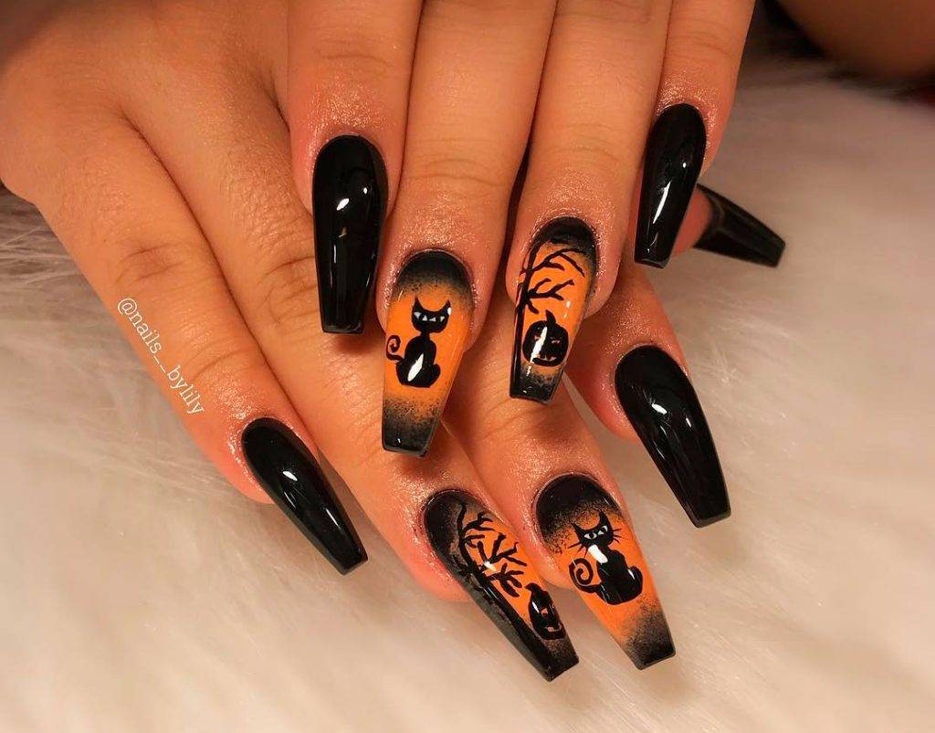 beautiful-coffin-shaped-halloween-nails