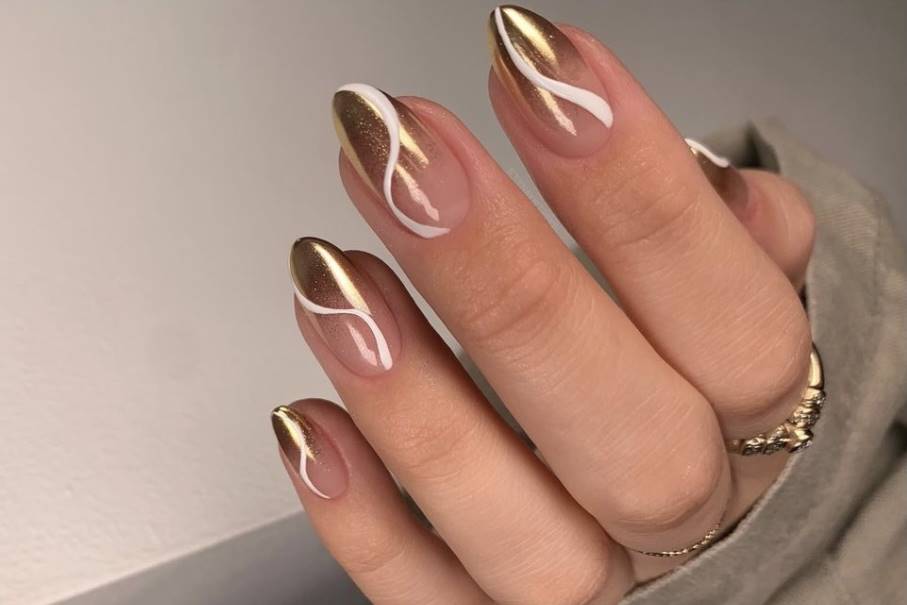gold nail art designs ideas - November nails ideas 