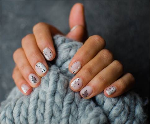 most simple collage girl nail art design ideas picture