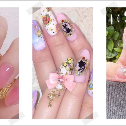 Sailor Moon Inspired Nail Art Idea Pictures